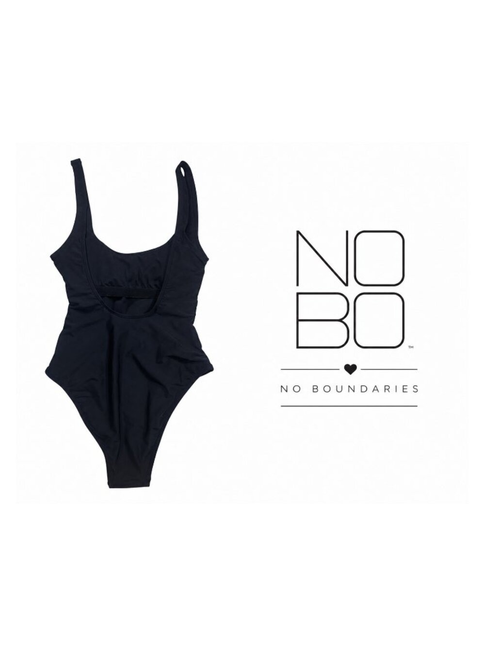NOBO No Boundaries Black One-Piece Swimsuit ~  Small ~ NWT
